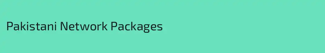 Pakistani Network Packages